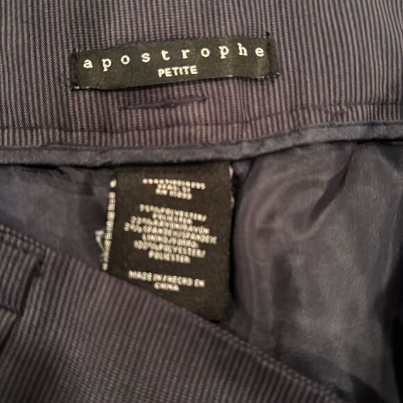 Apostrophe Navy Pencil Skirt Size 2 - Picture 7 of 10